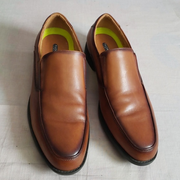 Men's FLORSHEIM Slip-on Shoes Brown 10.5 D Leather - Picture 2 of 5